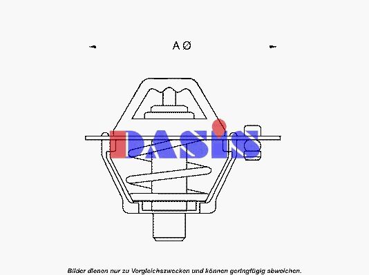 AKS DASIS Termostats, Dzesēšanas šķidrums 750964N